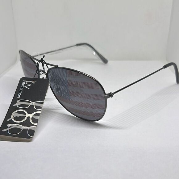 Aviator Patriotic Unisex USA 4th of July Independence Day Sunglasses - Picture 1 of 3